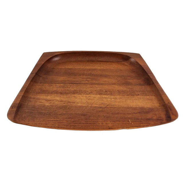 1960s Mid 20th Century Jens Quistgaard Teak Wood Model 817 Charcuterie and Carving Board Designed for Dansk For Sale - Image 5 of 10