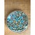 Vintage Hand-Painted Floral Ceramic Plate For Sale - Image 10 of 12