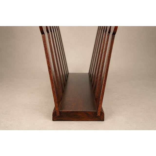 Brazilian Modern Sculptural Magazine Rack in Rosewood, Brazil, 1960s For Sale - Image 9 of 18