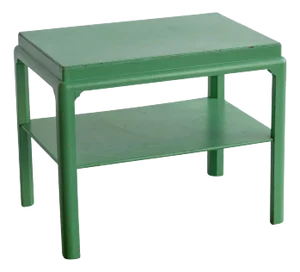 Japanese Style Coffee Table in Jade Lacquered Wood, 1940s