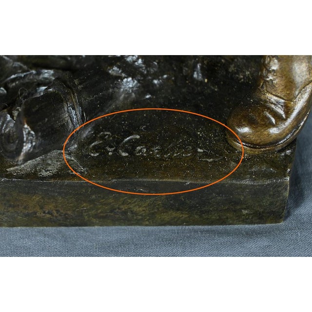 Figurine in Bronze by E. Carlier, 1890s For Sale - Image 15 of 18