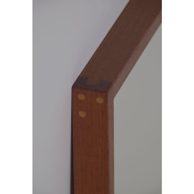 Danish Teak Mirror by Kai Kristiansen for Aksel Kjersgaard, 1960s For Sale - Image 6 of 10
