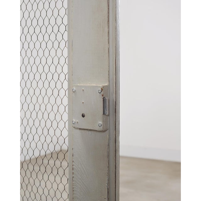 19th Century Country French Painted Pine Farmhouse Cupboard Cabinet For Sale - Image 15 of 18