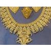 54Gm 22 Karat Gold Necklace, Earring & Ring Suite Bridal Princess Necklace Suite For Sale - Image 16 of 18