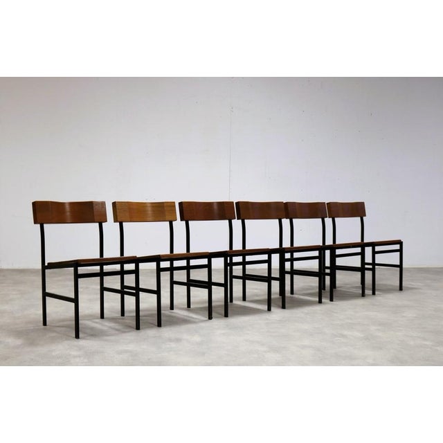 Vintage Industrial Dining Chair, 1960s, in Good conditions. Designed 1960 to 1969