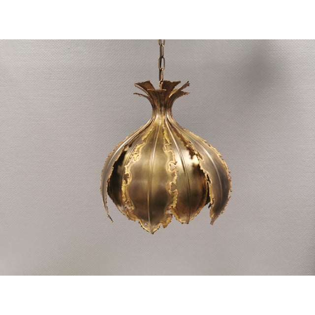 Large Brutalist Hanging Lamp by Svend Aage Holm Sørense, 1960s For Sale - Image 3 of 18