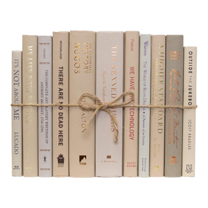 Decorative Books - Driftwood Book Bundle - 1 Foot of Tan Books