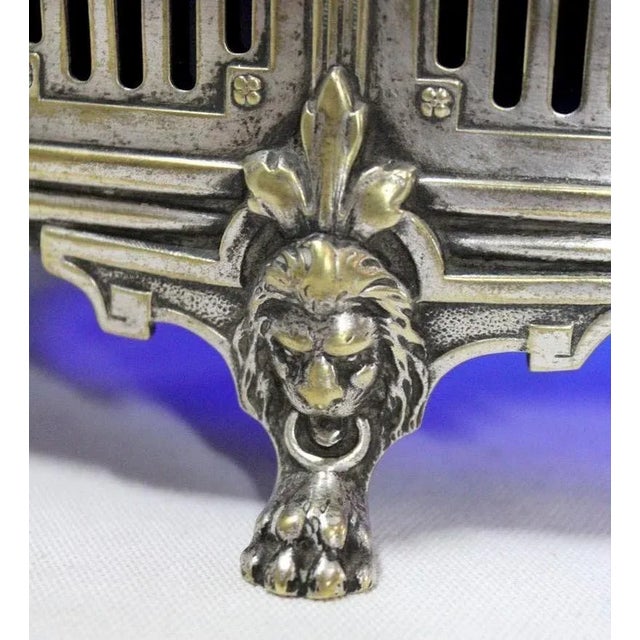 Silver Metal Table Centerpiece For Sale - Image 11 of 18