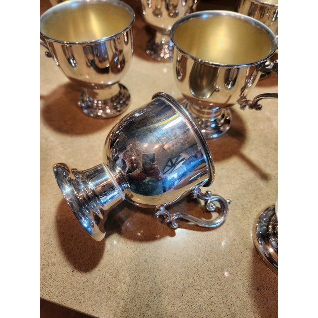 1980s Paul Revere Oneida Silverplate Punch Set For Sale - Image 5 of 7