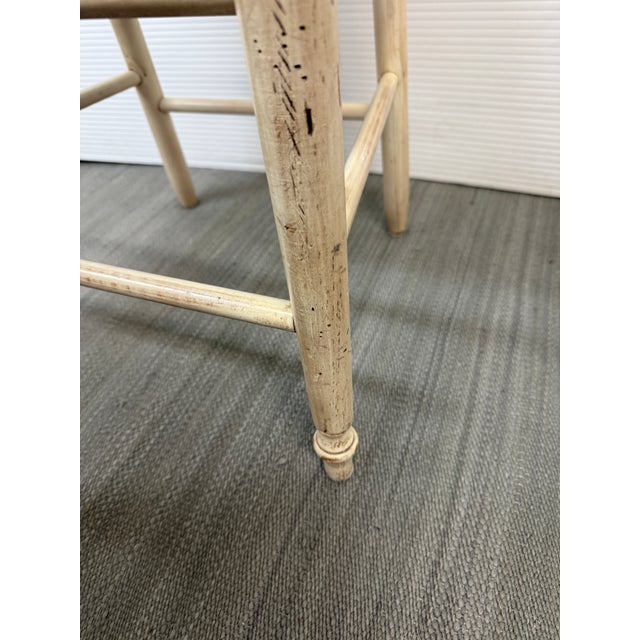 Wood Sunrise Home French Provincial Counter Stools, Set of Four For Sale - Image 7 of 12
