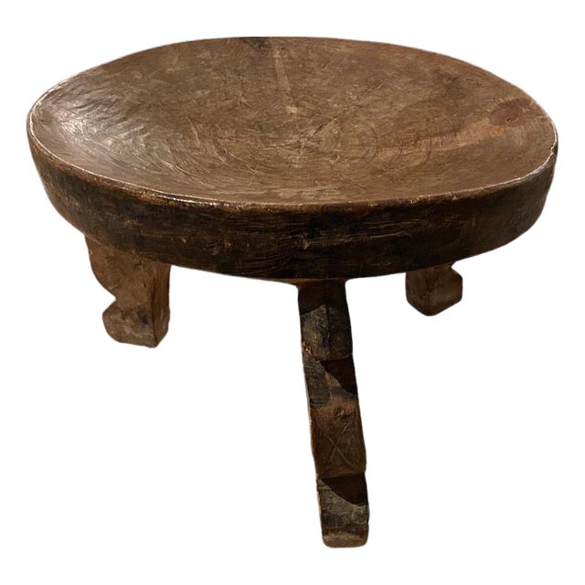 Antique African Tray Side Table or Bowl For Sale