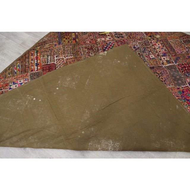 Vintage Embroidered Wall Hung Patchwork Tapestry, 1950s For Sale - Image 12 of 18