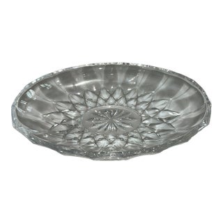 1980s Val Saint Lambert Belgian Crystal "Imperial" Centerpiece Bowl For Sale