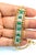 Late 20th Century Bochic "Vintage Retro" Diamonds & Emeralds Bracelet Set In 18K Gold & Silver For Sale - Image 5 of 18