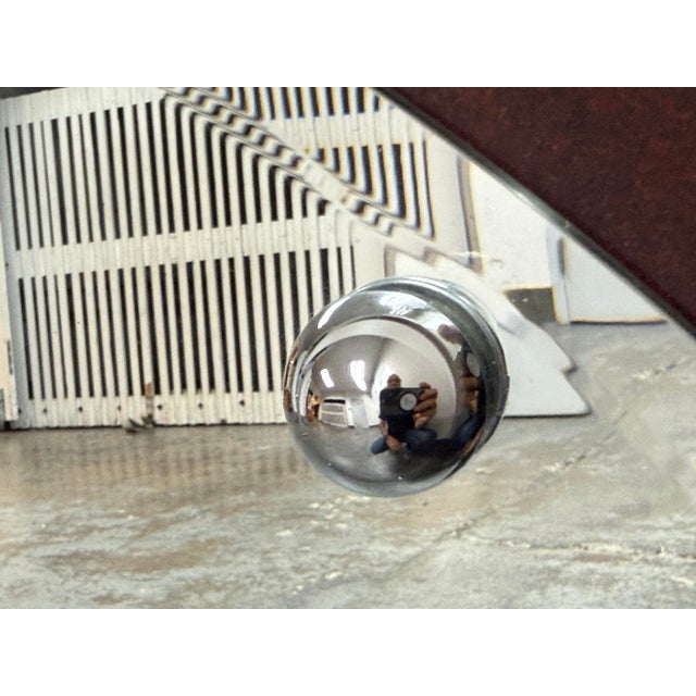 Metal Melinda Humphrey + Bill Becker, for Bdi Round Wall Mirror For Sale - Image 7 of 12
