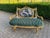 1970 French Louis XVI Gold Green Velvet Settee - 1 Pc For Sale - Image 18 of 18
