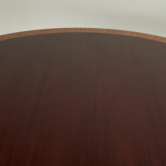 Large Round Regency Style Dining Table For Sale - Image 9 of 18