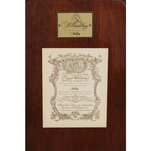 Stickley Colonial Williamsburg Mahogany Grandfather Clock For Sale - Image 18 of 18