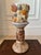 Vintage 7” French Glazed Terracotta Pillar Candleholder For Sale In Los Angeles - Image 6 of 14