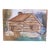 Circa 1974 Cabin House Portrait Mixed-Media Painting by Outsider Artist Jimmy Lee Sudduth For Sale