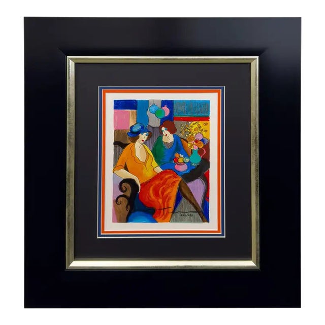 Tarkay Limited Edition Serigraph Titled " Sisters" Signed, Numbered & Framed 2007 For Sale