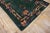1920s Green Bamboo Floral Antique Chinese Art Deco Rug 4'2" X 7' Knotted Wool Carpet For Sale - Image 13 of 15