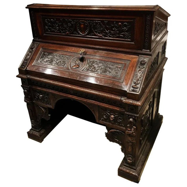 Italian Wooden Desk, 1820s For Sale - Image 11 of 11