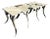 Monumental Horn and Cowhide Dining Table in Farmhouse Country Western Style For Sale