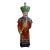 Vintage Hand Painted Chinese Porcelain Lu God of Prosperity Figurine For Sale