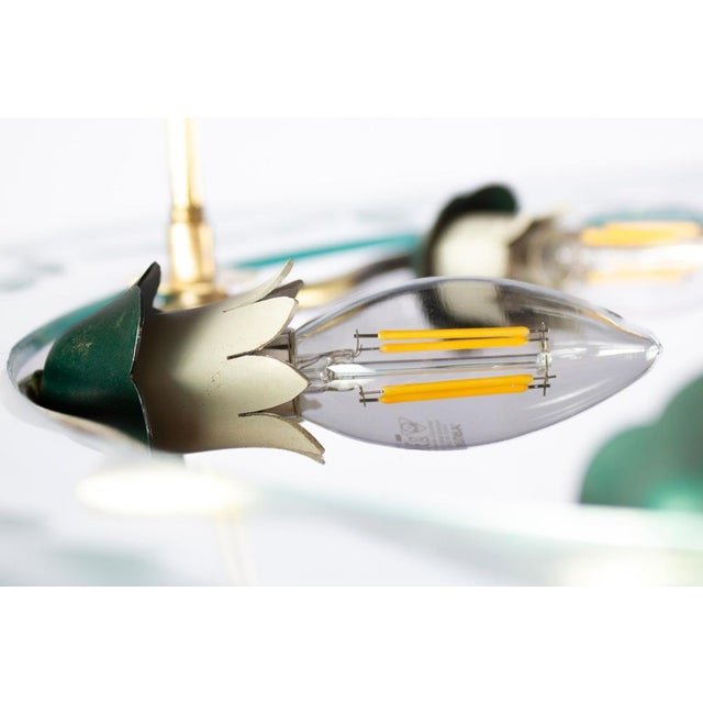 Gold Ceiling Light by Pietro Chiesa for Fontana Arte, Italy, 1940s For Sale - Image 8 of 14