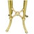 Metal Late 20th Century Individual Round Purple Velvet and Brass Barstool For Sale - Image 7 of 12