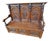Antique 19th Century Victorian Carved Oak Settle For Sale