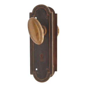 Reclaimed Classic Brass Passage Door Knob Set