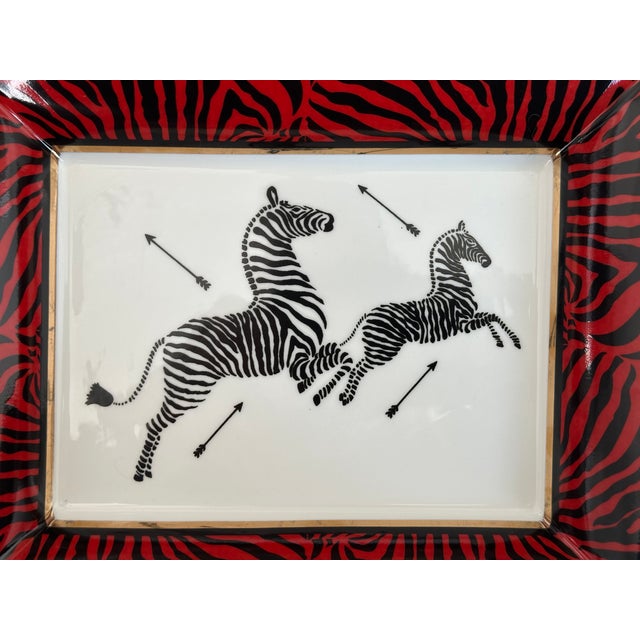 Mid-Century Modern Scalamandre Zebra Dish Catchall For Sale - Image 3 of 6