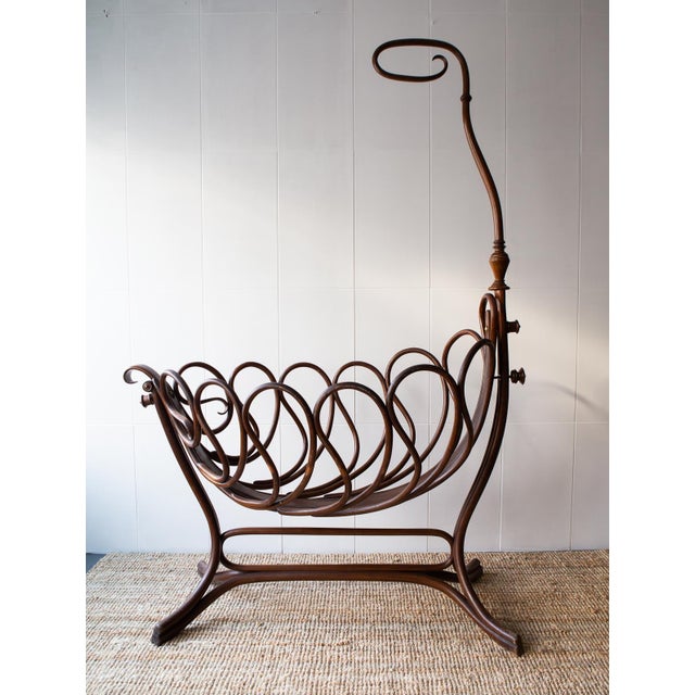 Child Cradle by Jacob & Josef Kohn for Thonet, 1895 For Sale - Image 6 of 12
