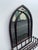 Blackened Bronze Cathedral Style Beveled Glass Wall Mirror and Caddy For Sale - Image 12 of 12