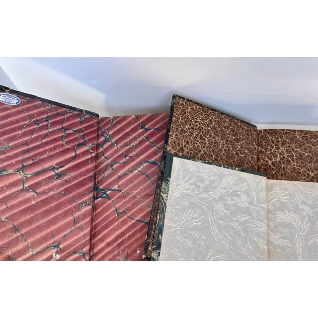 Green Antique French Green Leather Bound Books - Set of 3 For Sale - Image 8 of 13