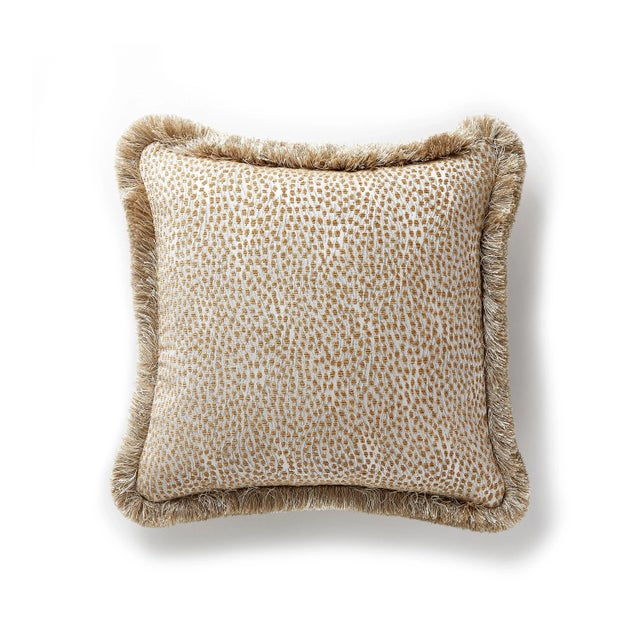 Contemporary The House of Scalamandré Flurry Pillow, Caribou For Sale - Image 3 of 3