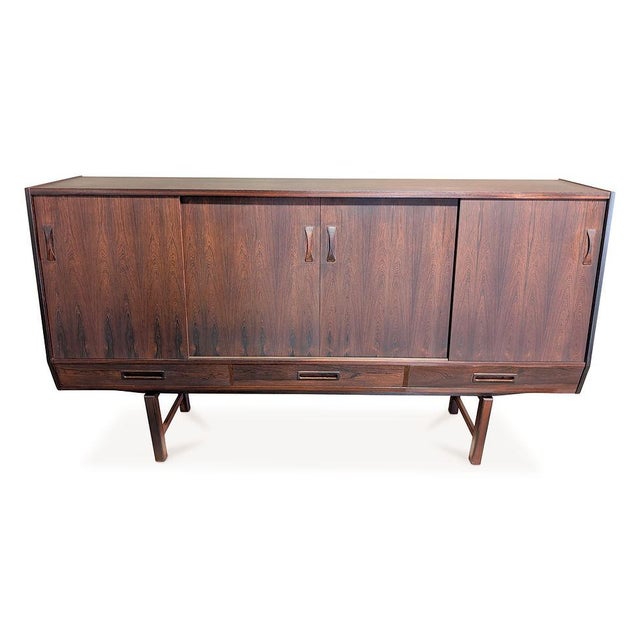 Vintage Danish made in the 1950's and recently refurbished in our Red Hook workshop Dimensions: 43" H 78.5" L and 19" D...