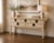 Presenting a Raymond Sobota faux goatskin pagoda sideboard in like-new condition, featuring a rare finish for the popular...