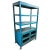 Vintage blue hutch made from solid teak wood. Charming and unique with character and durability. Open shelving area above...