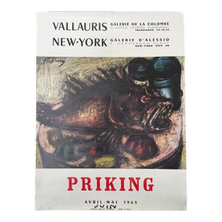 1963 Vallauris / New York Gallery Poster – Franz Priking For Sale