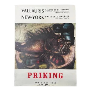 1963 Vallauris / New York Gallery Poster – Franz Priking