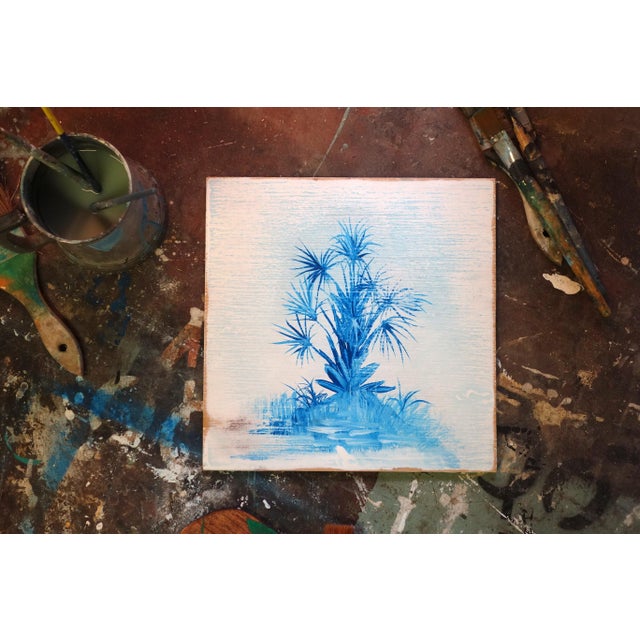 10 x 10 x .125 inches, oil on gessoed birch panel Inspired by the look of shattered silk and delftware. Precious little...