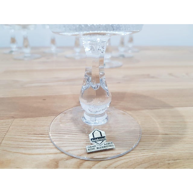 Crystal Glasses from Rheinkristall, Germany, 1950s-1960s, Set of 9 For Sale - Image 8 of 13