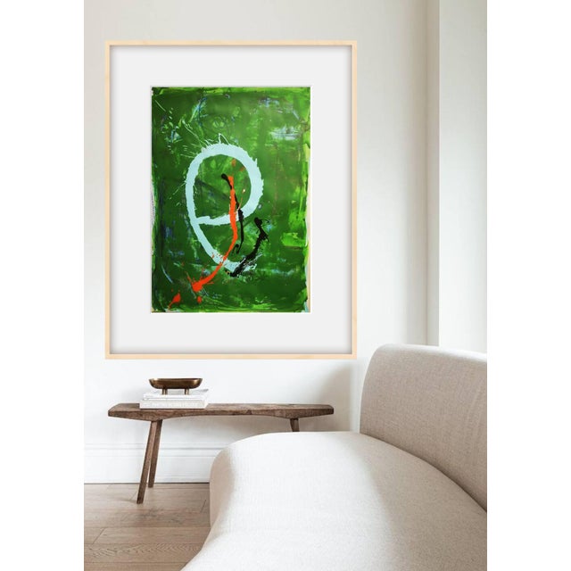 Blue Alice Maier, The 5th Element Series: No. 5, 2024, Acrylic on Paper For Sale - Image 8 of 10