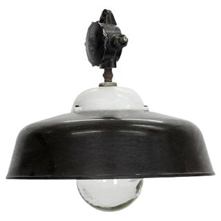Vintage Industrial Loft Ceiling Lamp from Apolda For Sale