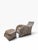 Animal Skin Mid Century Modern Gerard Van Den Berg for Montis Lounge Chair and Ottoman Newly Reupholstered in Cowhide For Sale - Image 7 of 12