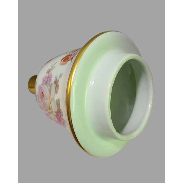 Vintage Bavarian Gerold Made in W Germany Porcelain Large Covered Vase Urn For Sale - Image 6 of 11