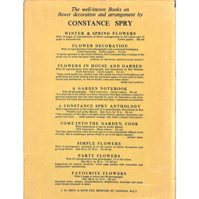 "Winter & Spring Flowers Arranged by Constance Spry" 1953 Spry, Constance For Sale - Image 4 of 13
